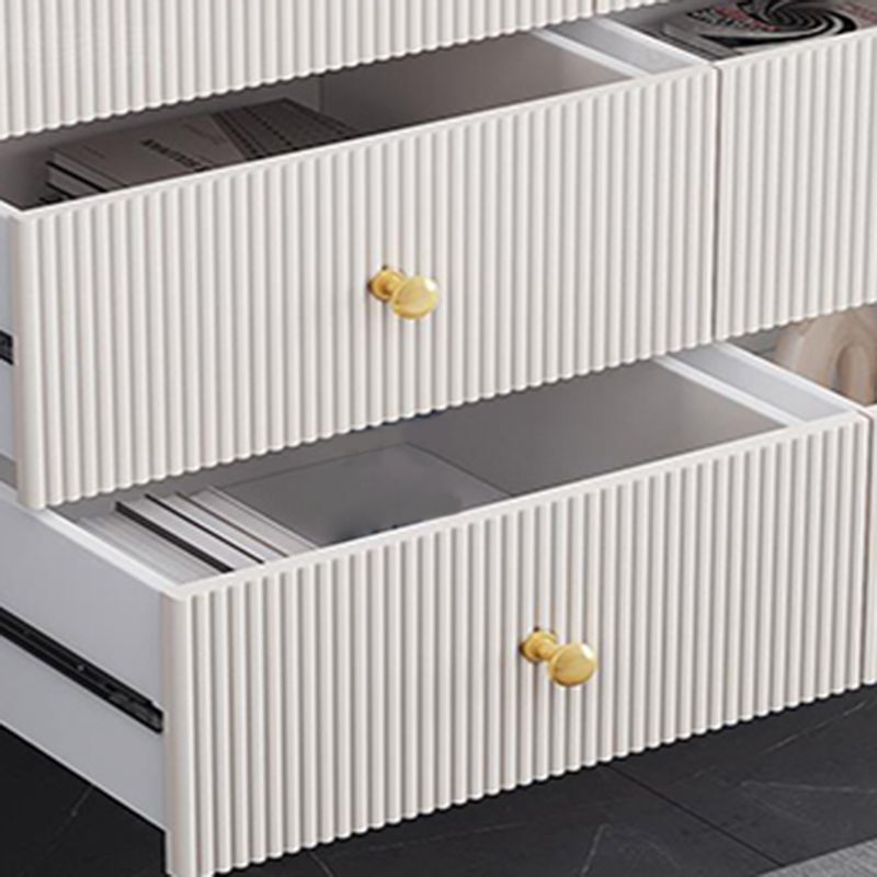 14.82-inch Width Glam Storage Chest Stone Dresser with 5/6 Drawers