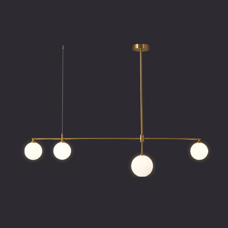 Simplicity Linear Hanging Lamps Glass Ceiling Pendant Light for Dining Room