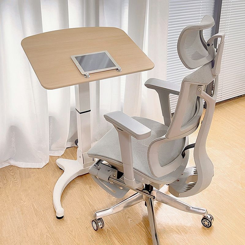 Modern Office Task Desk Freeform Shape Writing Desk with White Leg