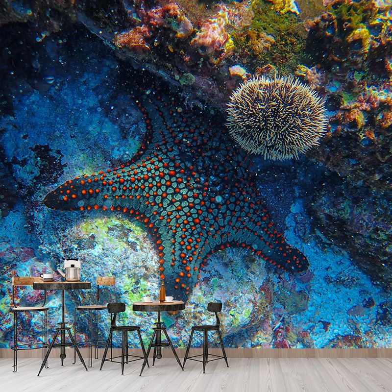 Horizontal Photography Undersea Mural Decorative Environment Friendly for Home
