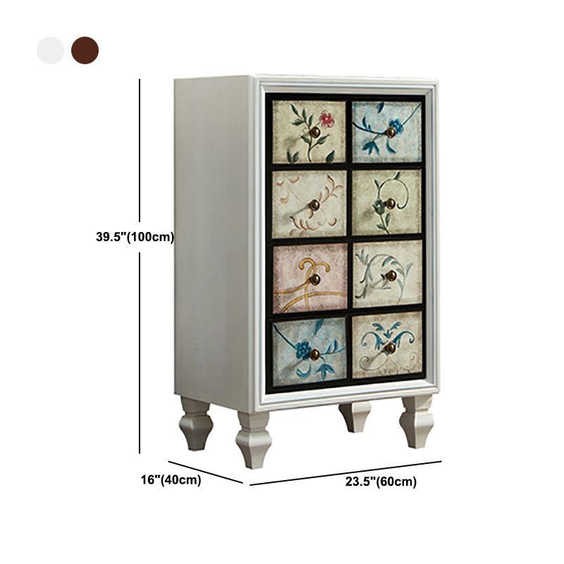 Contemporary 23.62'" Wooden Chest, Rectangle Accent Chest with Drawers