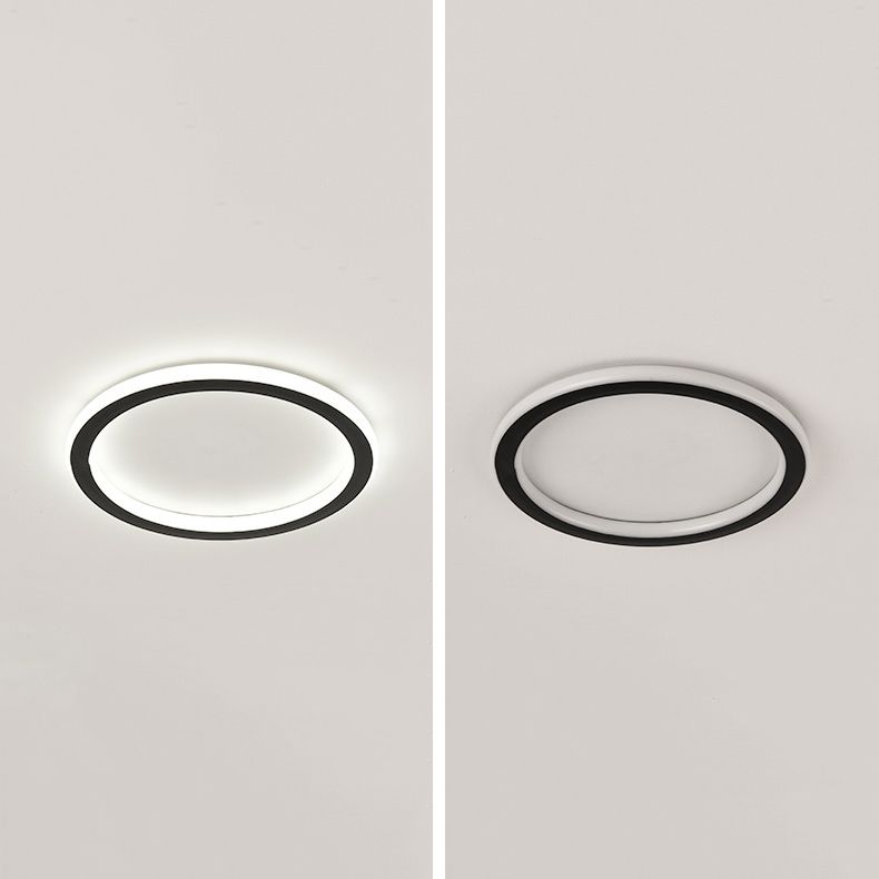 Contemporary Geometric Ceiling Light Fixture Metal LED Aisle Ceiling Mount Lamp Fixture