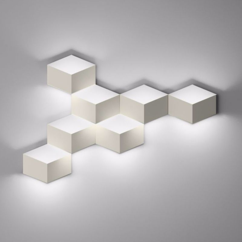 White Geometric Design Wall Light Fixture Nordic Style LED Metal Wall Lamp for Living Room
