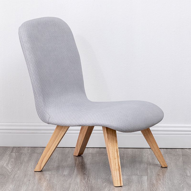 Armless Chair 18.1" L x21.6" W x26.7" H Solid Wood Frame Chair