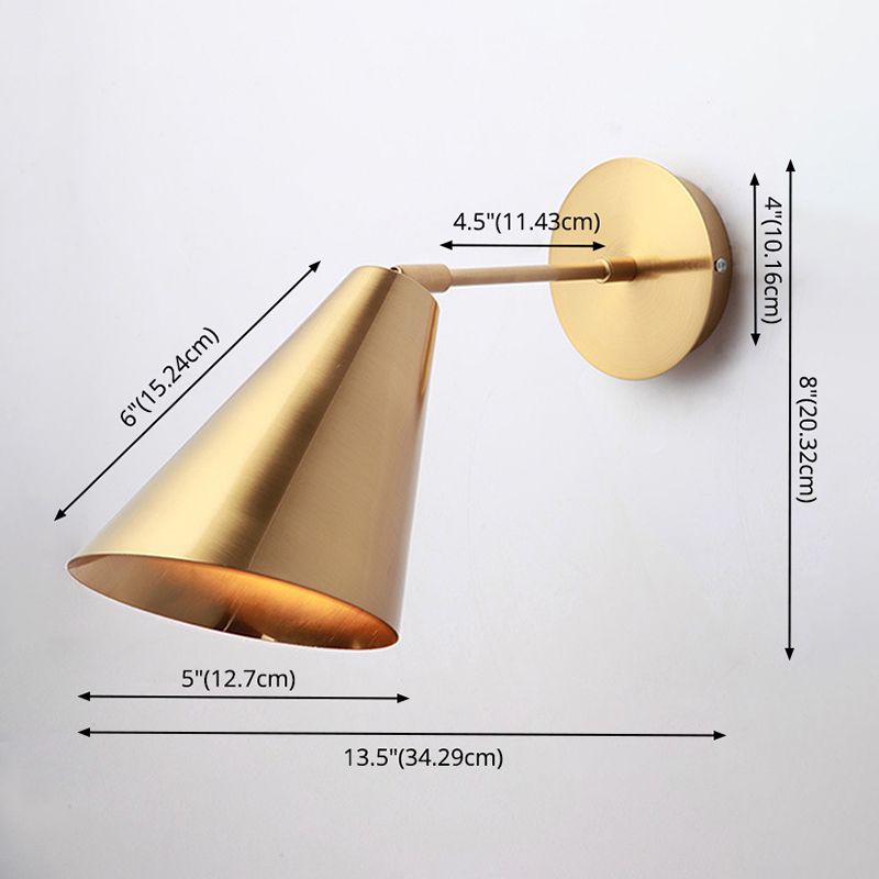 Postmodern Personality Wall Mounted Light Fixture 1 Head Metal Wall Light Sconces for Bedroom