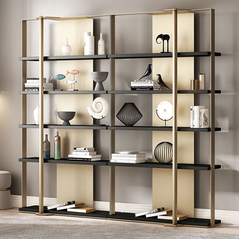 Glam Open Back Shelf Bookcase Metal Book Shelf for Study Room