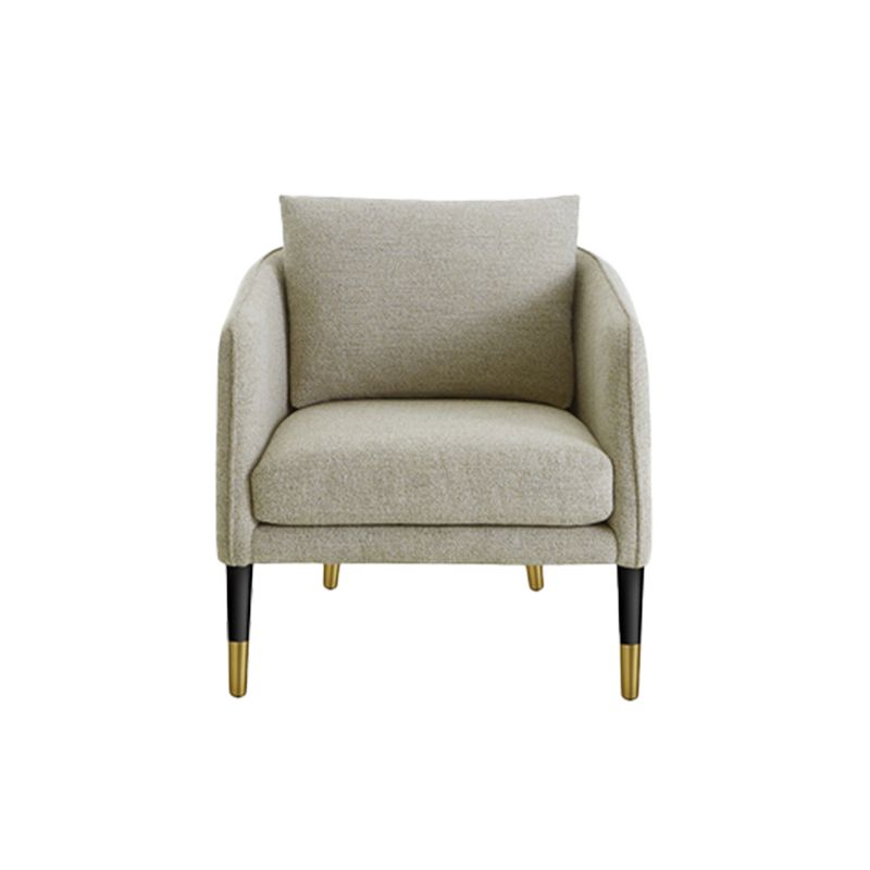 Contemporary Accent Armchair with Pillow Back and Sloped Arms
