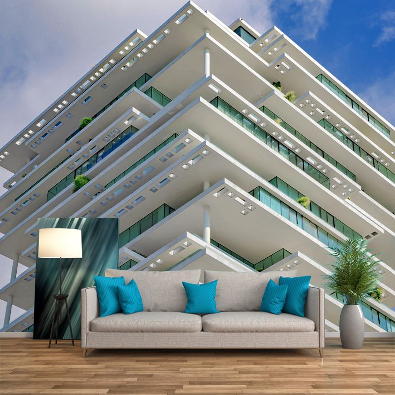 Construction Mural Moisture Resistant Wall Covering for Sitting Room Decoration