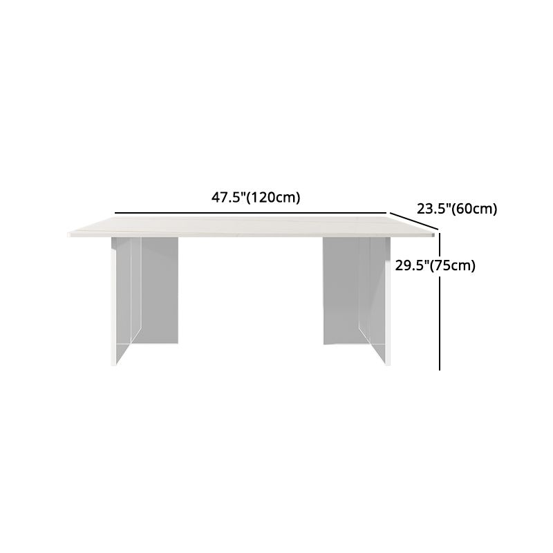 Modern Rectangle Dining Table Set 1/2/5/7 Pieces Dining Set for Home Use