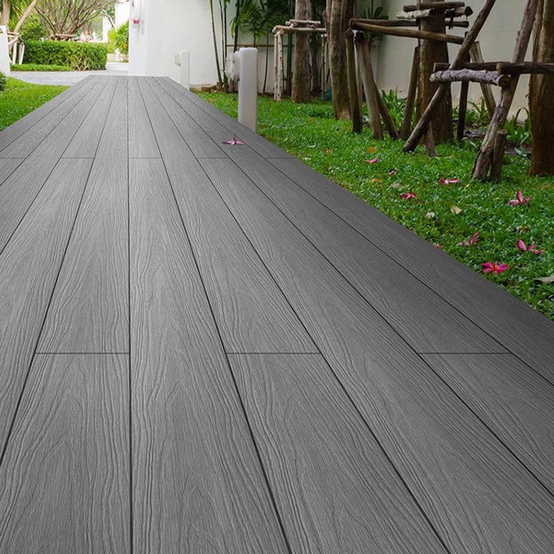 Embossed Composite Deck Plank Nailed Outdoor Patio Deck Tile Kit