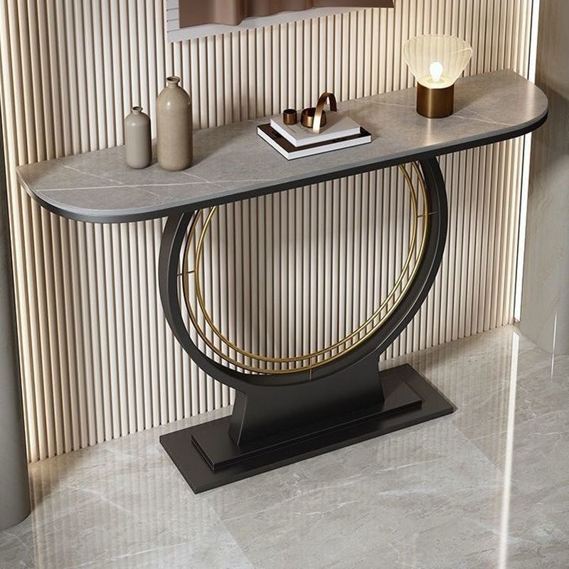 11.8" W Slate Console Scratch Resistant Contemporary Sofa Console Table