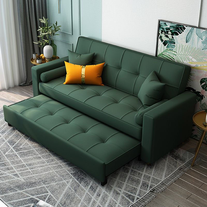 Glam Folding Sofa Bed No Distressing Square Arms Convertible Sofas