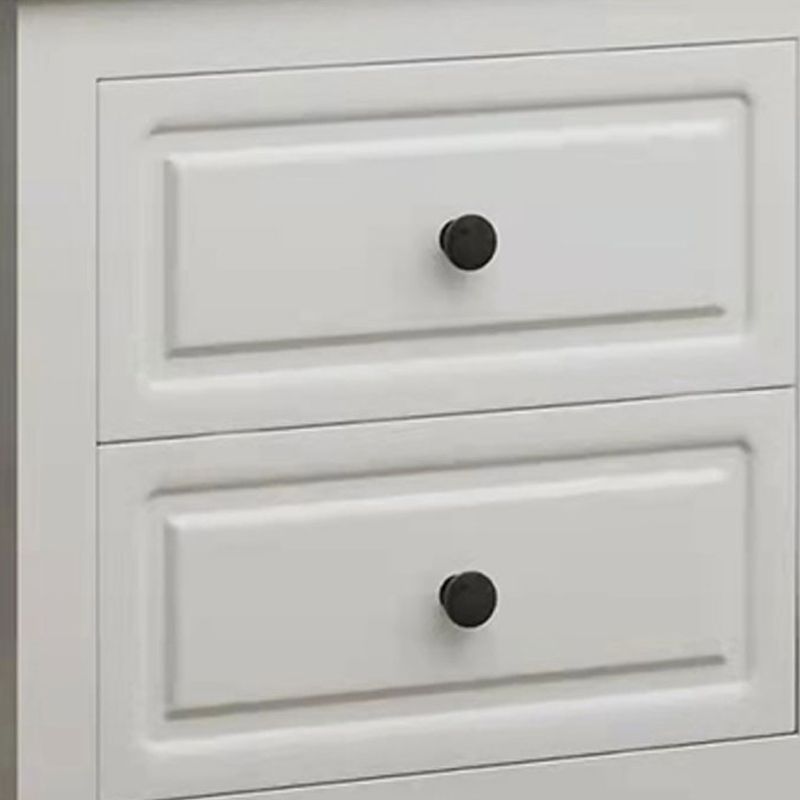 Traditional Oak Night Table Drawer Storage Nightstand with Legs