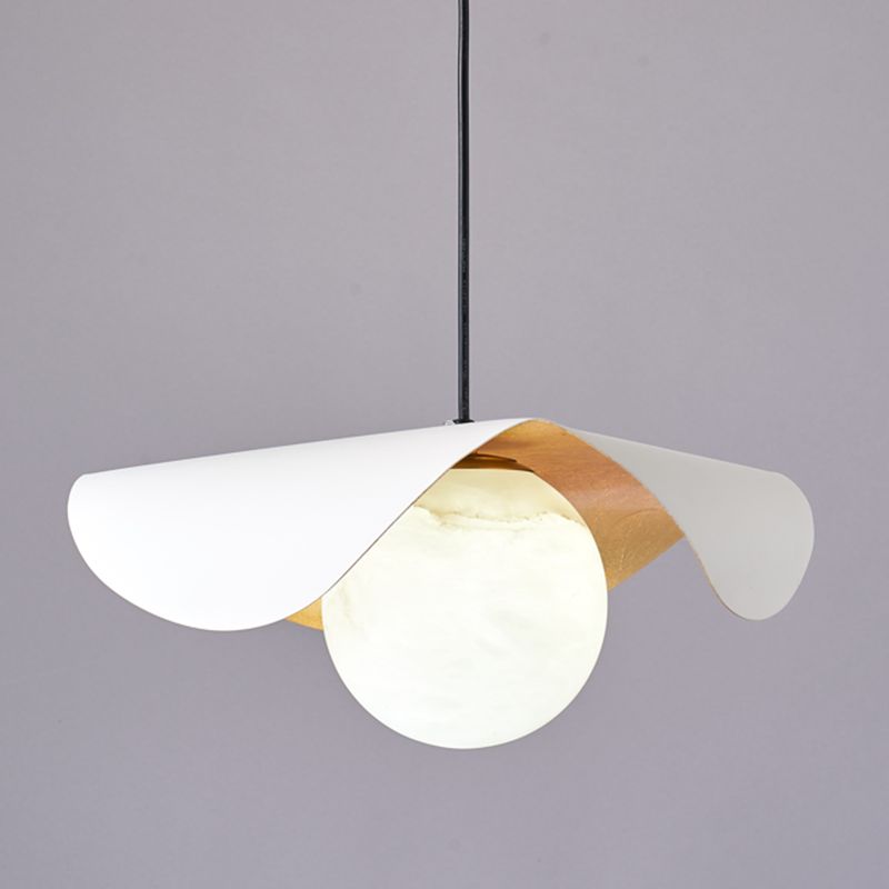 Hoedvormige ophanging hanglamp eigentijds stenen hangend plafondlicht voor woonkamer