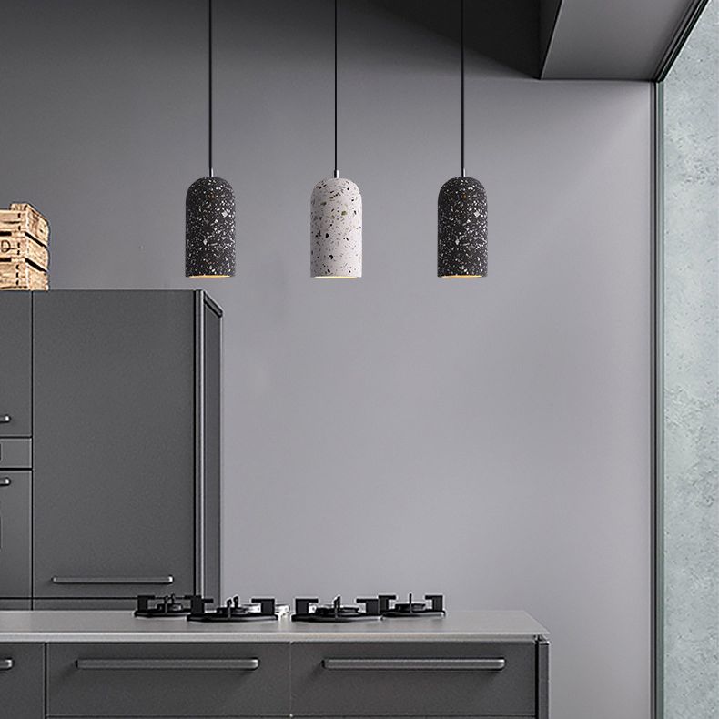 Kuppelform -Anhängerlampe moderne minimalistische kreative Steinhängelampe für Esszimmer