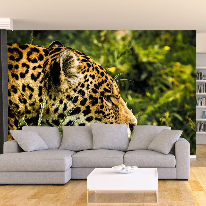 Lifelike Leopard Animal Mural for Home Decor Water Resistant, Made to Measure