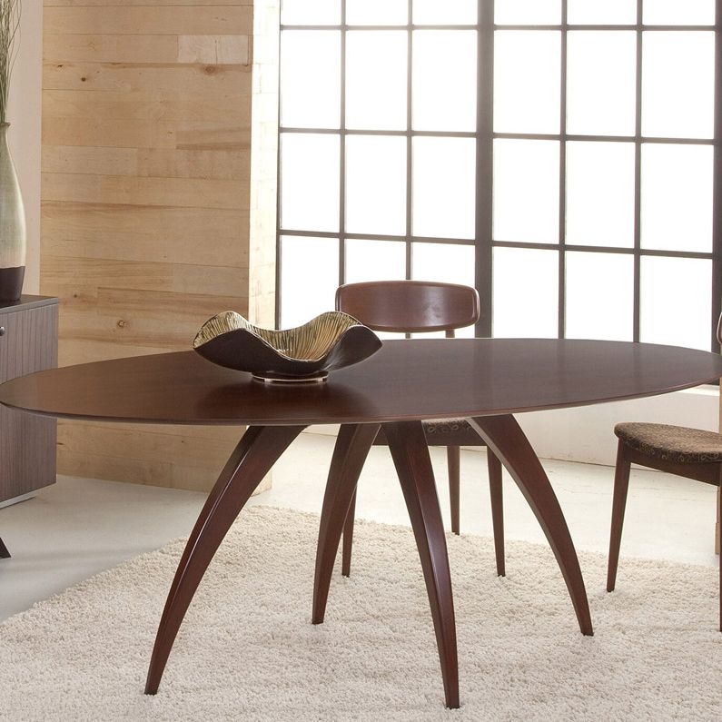 Table à manger ronde en bois de pin massif, Table fixe simple pour salle à manger