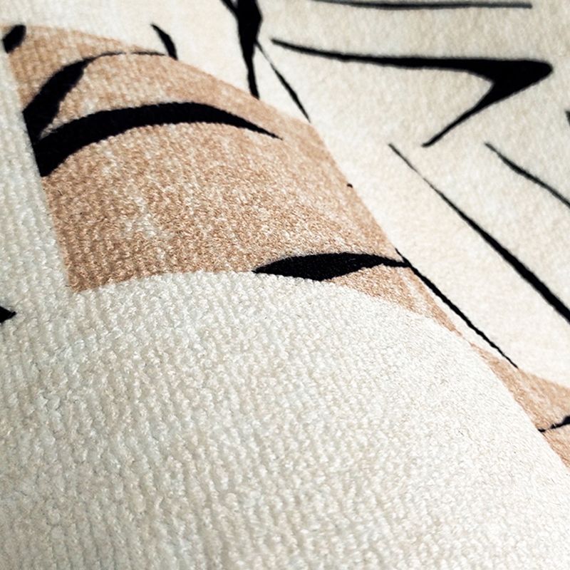 Industrial Rust Pattern Rug Polyester Indoor Carpet Non-Slip Backing Area Rug for Living Room