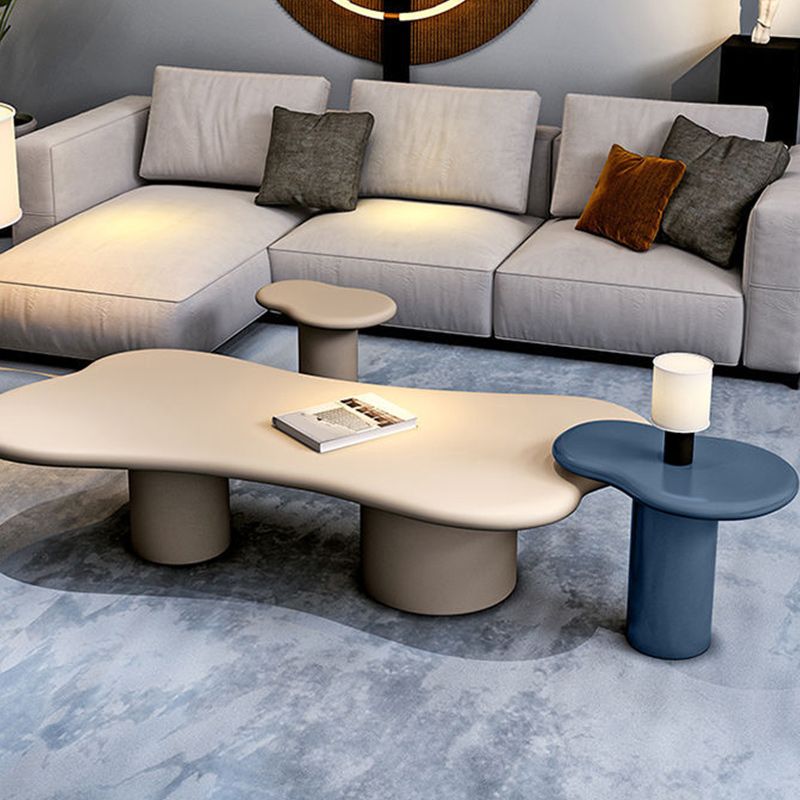 Wooden Geometric Contemporary Coffee Table Single Coffee Table