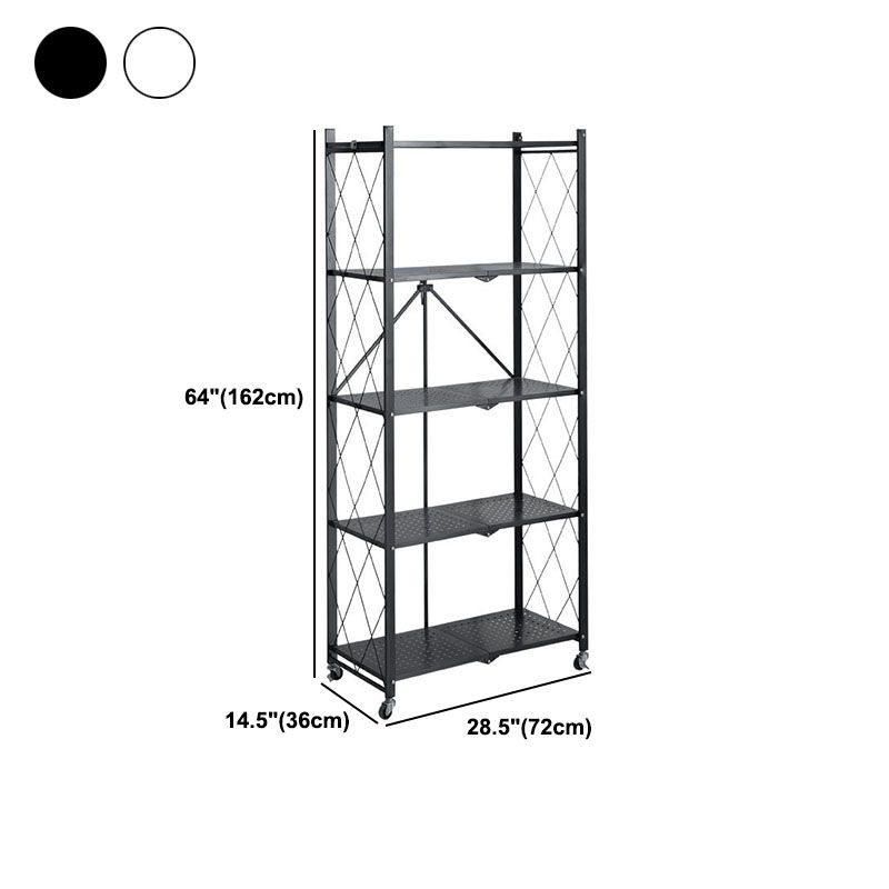 3/4/5-Shelf-Stahl Industrial ETAGERE BOOKSELE SCHELICE SPICAL OPEN BOOKSELEL mit Zauberrädern