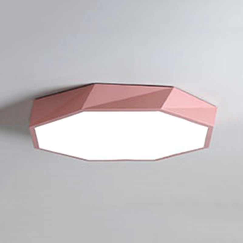 Nordic Flush Mount Ceiling Light Modern Minimalist Living Room Study Personality LED Ultra-thin Macaron Style Lamps