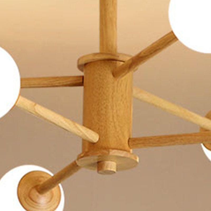 Hölzerne Lampenanhänger Kronleuchter Decke Hängende Leuchte für den Salon