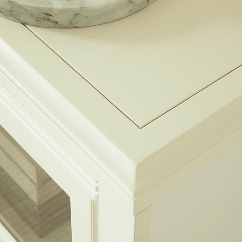 White Standard Bookcase Contemporary Wooden Bookshelf with Shelves