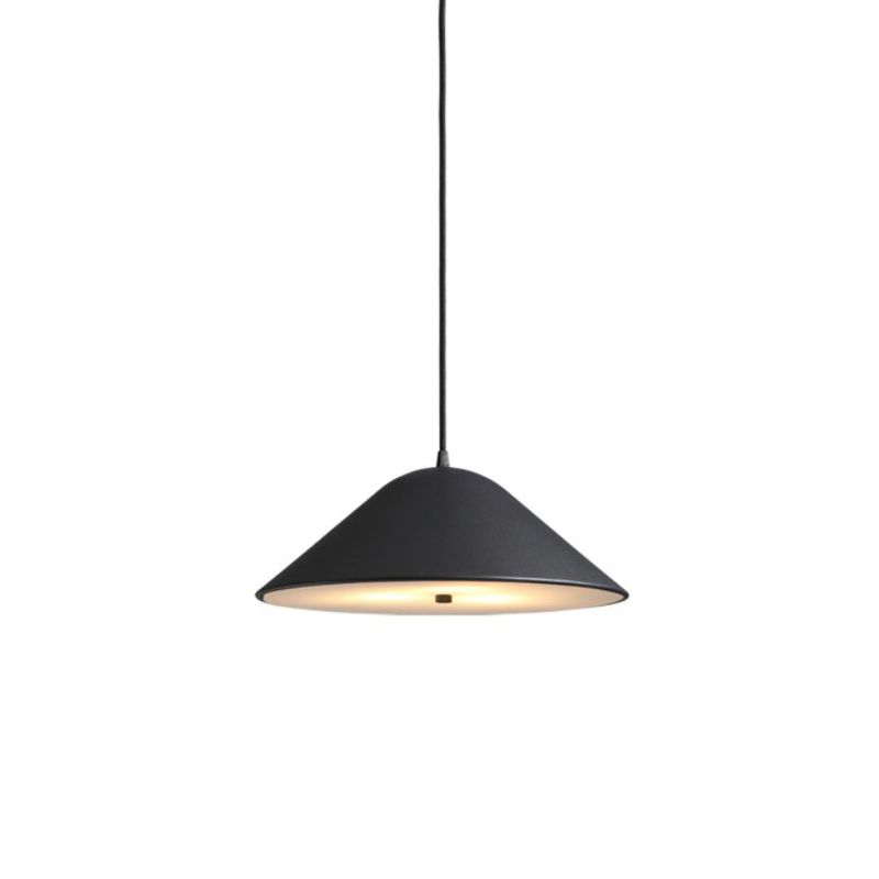 Luz de suspensión cónica de oro rosa negro/pulido mate de negro/pulido Luz de techo de metal moderno 1 Luz de techo de luz para comedor