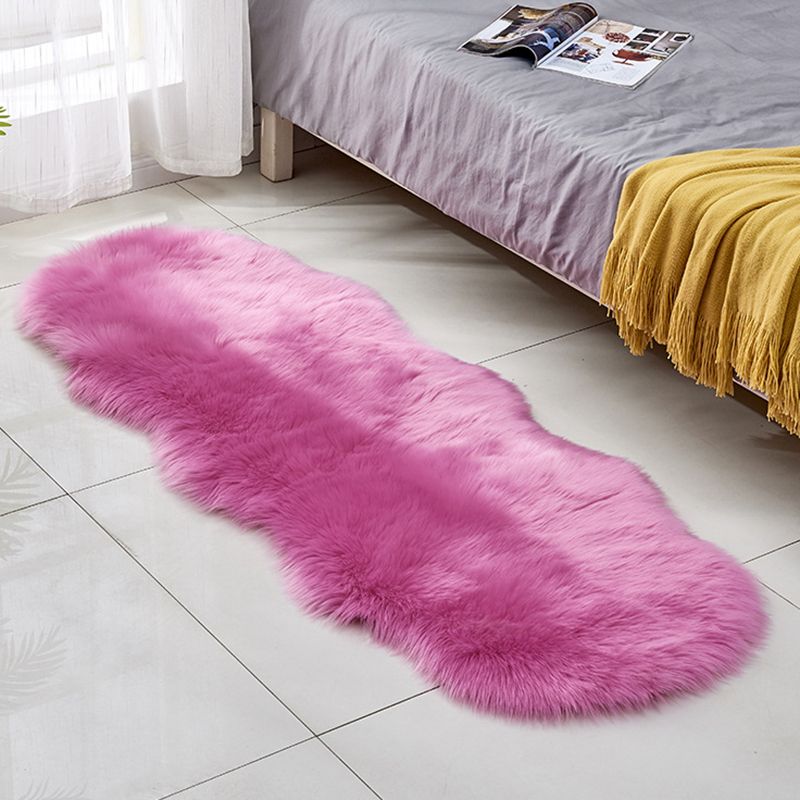 Zeitgenössischer, einfarbiger Teppich, mehrfarbiger Flächenteppich aus Baumwollmischung, rutschfeste Rückseite, schmutzabweisender Innenteppich für den Innenbereich