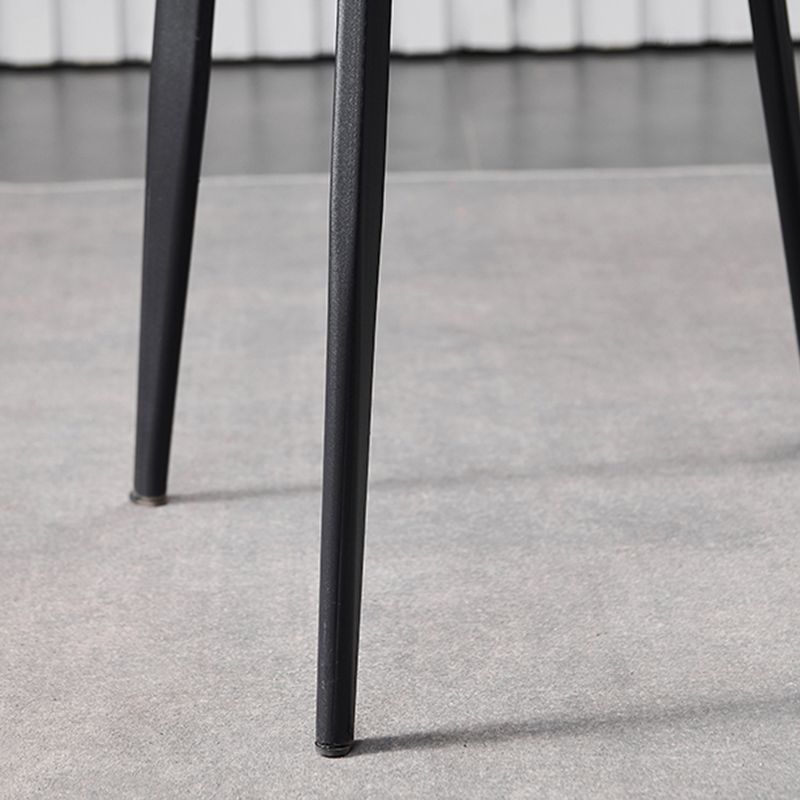 Chaise latérale en cuir de forme de coléoptère de restaurant Wingback finition mate dinant la chaise