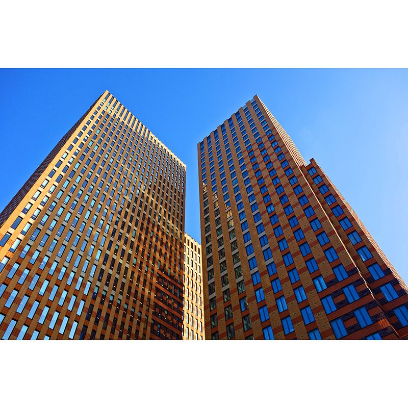 Modern Style City Building View Mural Wallpaper Meeting Room Living Room Home Decor