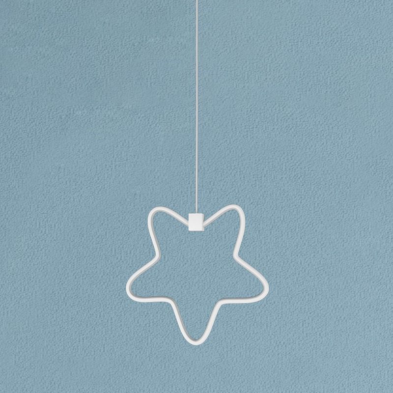 Pendre à LED linéaire blanc Lumière suspension en métal décoratif pour la salle des enfants