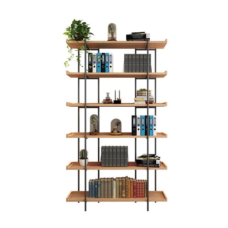Libreria di scaffali Etagere Shelf Open in stile industriale con ripiani rettangolari