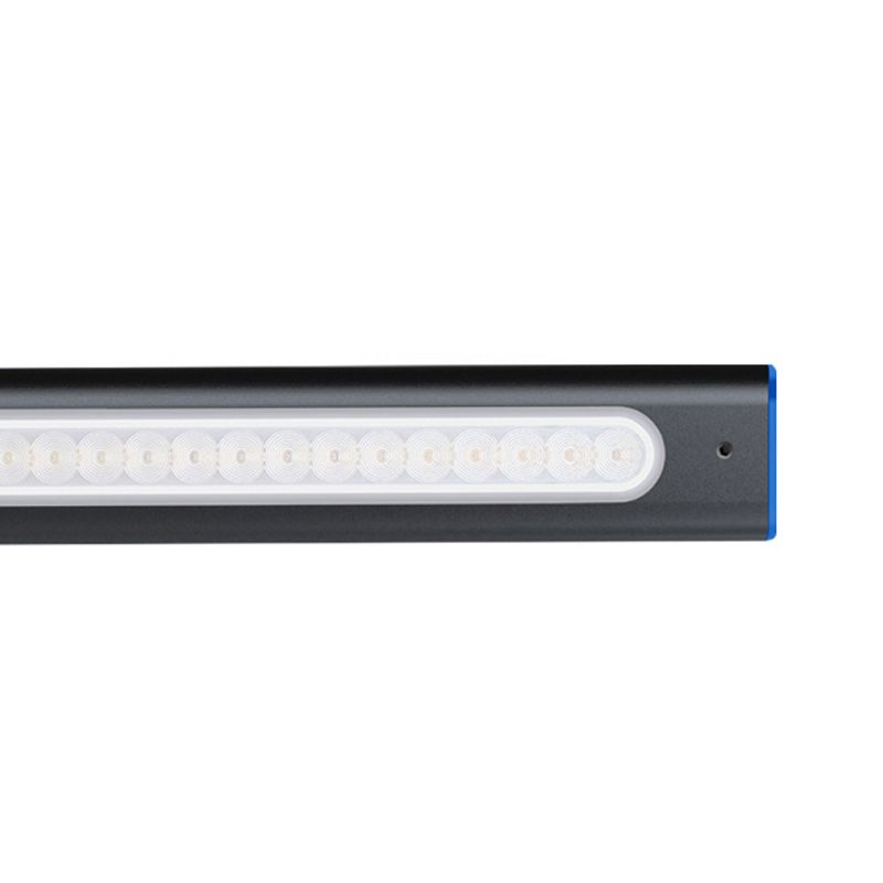 Lampada da tavolo da notte lineare stile moderno in metallo lampada da comodino singolo leggero in nero