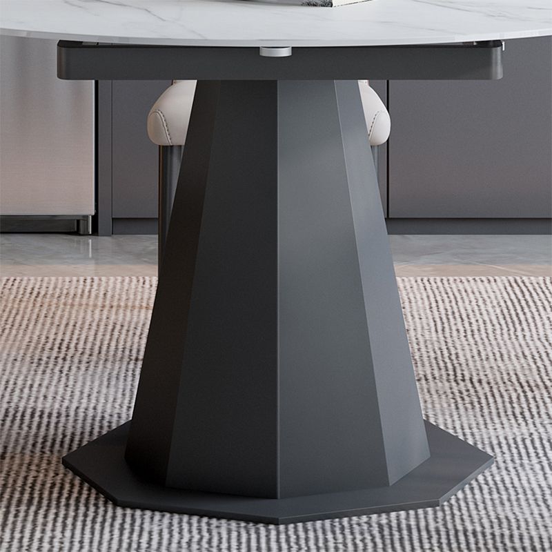 Modern Round Stone Dining Table Set 1/2/5/7 Pieces Dining Set for Home Use