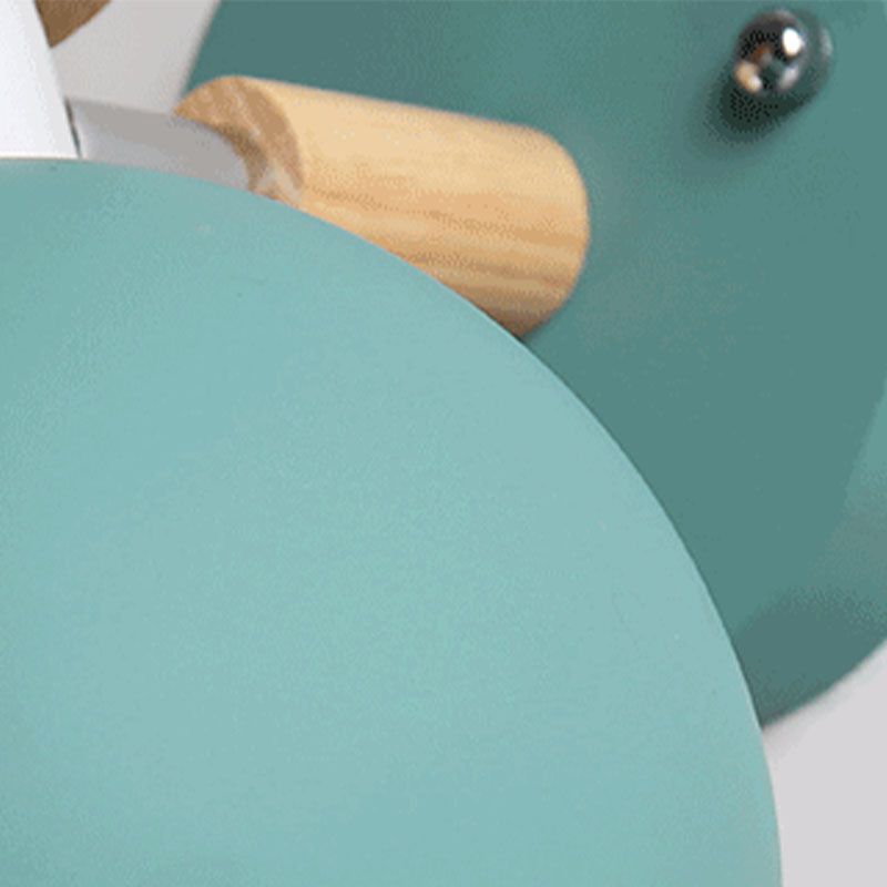 Illuminazione a parete rotonda in stile moderno in stile moderno 1 lampada montata a parete per la testa