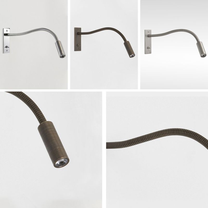 Moderner Stil rechteckiger Wandbeleuchtung Metall 1 Leuchtwand montierte Lesen Leuchten