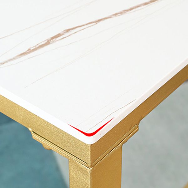 Glam Style Rectangle Bar Set 1/7 Pieces Stone Pub Dining Set for Dining Room