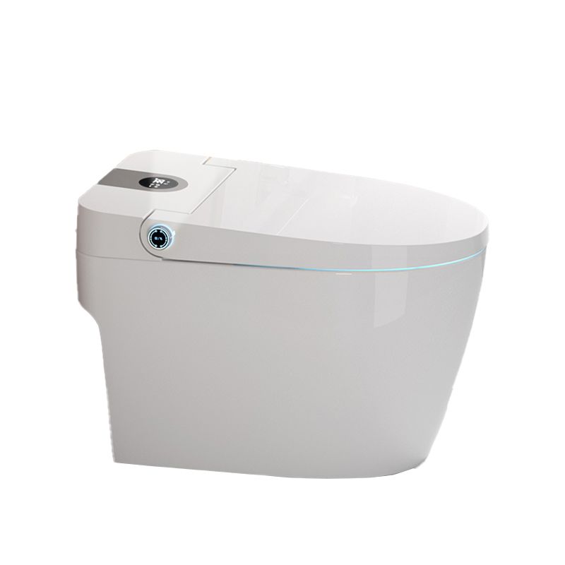 Elongated White Floor Mount Bidet with Heated Seat,15.75" Long