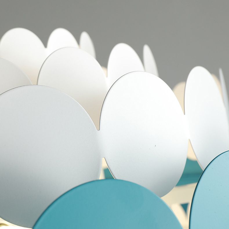 Living Room Pendant Chandelier Nordic Style Chandelier Lighting Fixture with Circle Metal Shade