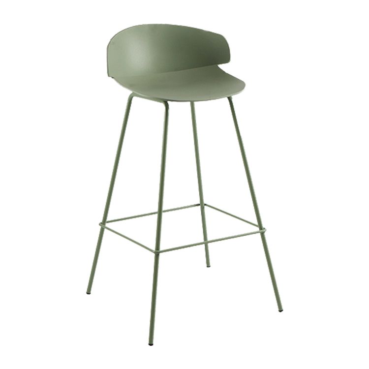 Nordic Style Metal Bar-stool Plastic Counter Bar Stool for Home