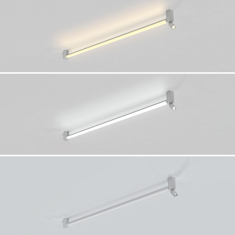 Aluminium Rectangular LED Mont semi-choux dans le plafond métal concise moderne pour les espaces intérieurs