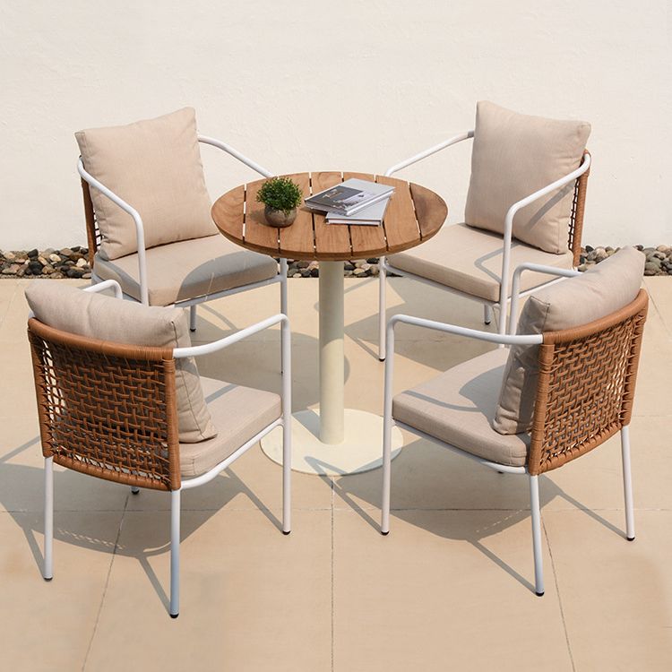 Bohemian Style Dining Table Set 1/2/5 Pieces Dining Table Set for Outdoor