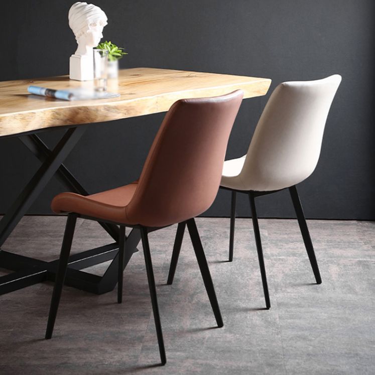 Silla industrial de metal para comedor, cocina, silla lateral con respaldo sólido