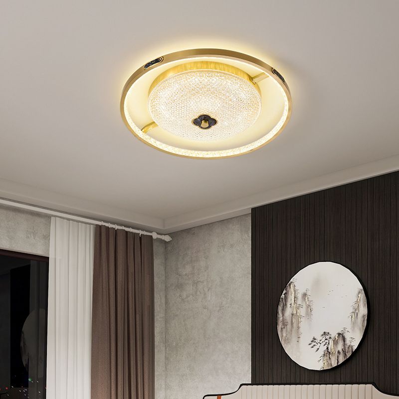 Contemporary Ceiling Lamp Creative LED Flush Mount Light Fixture with Acrylic Shade