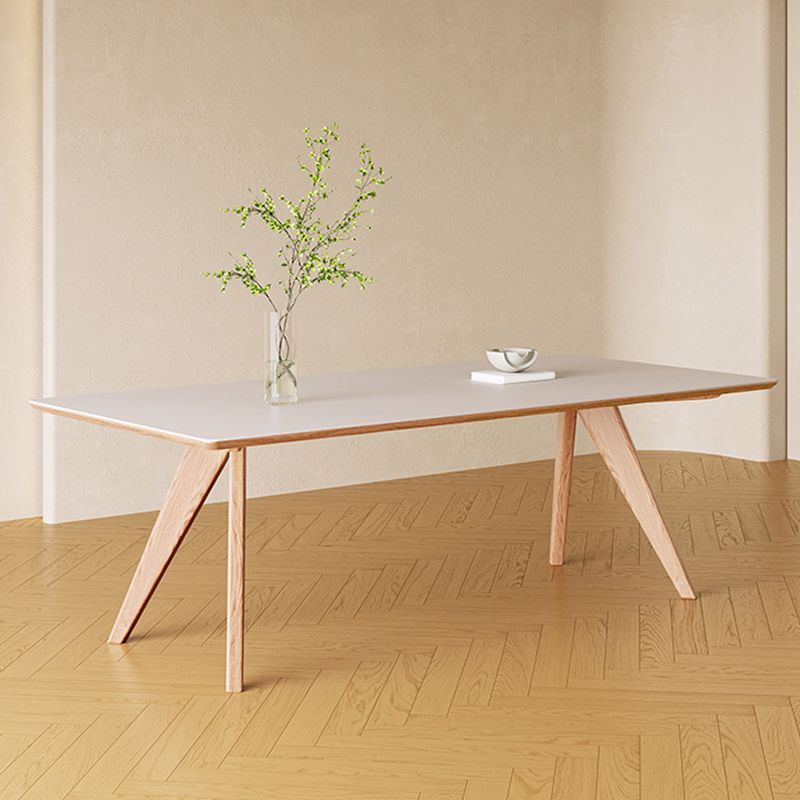 Medieval Modern Stone Dining Table 4 Ash Legs Table for Dining Room