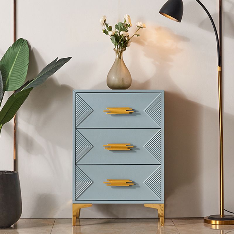 Contemporary Glam Chest Dresser Wooden Storage Chest with Drawers