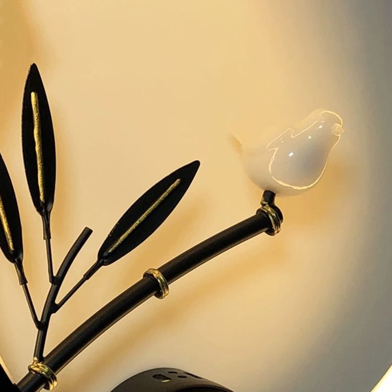 Contemporary LED Wall Light Household Circle Wall Lighting Fixture for Living Room