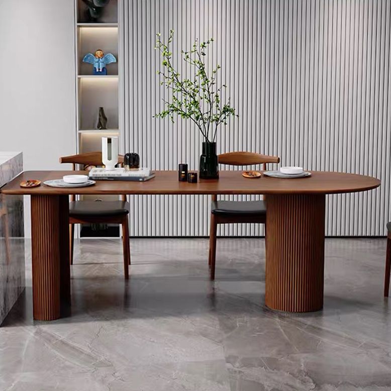 Solid Wood Contemporary Freeform Table Pine Wood Top Table with 3 Legs