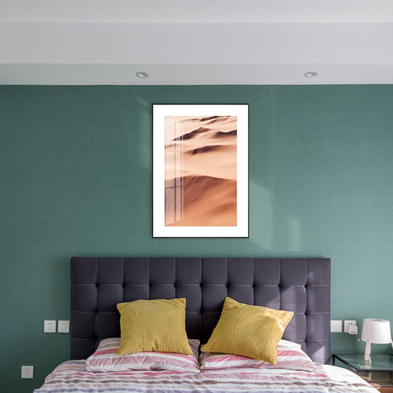 Light Color Natural Landscape Canvas Modern Textured Wall Art Print for Living Room